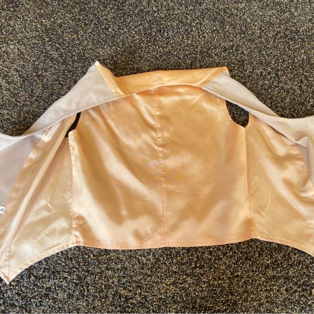Vintage 1970s Two Piece Skirt & Vest Set - Picture 3 of 6